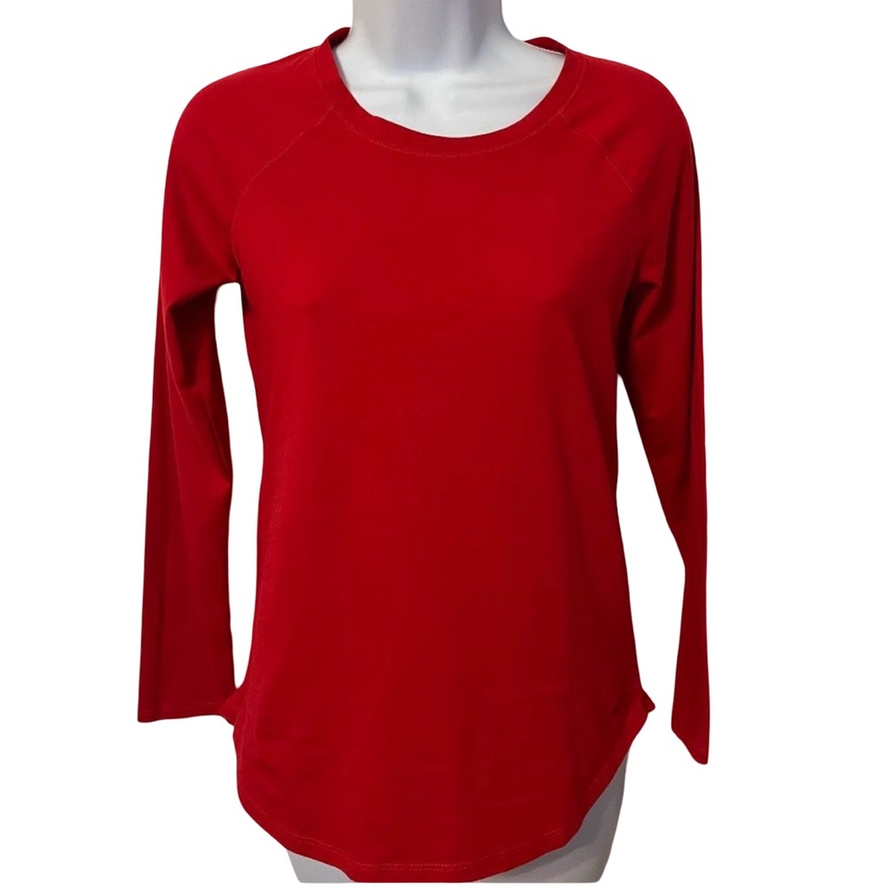 Justice long sleeve red top